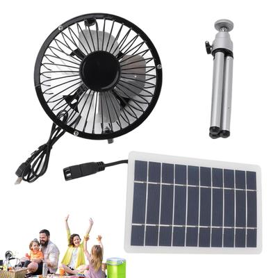 Solar Vent Fan Monocrystalline Silicon 10W Solar Panel Powered Fan Eco Friendly Quiet with Stand for Camping Hiking or Picnics