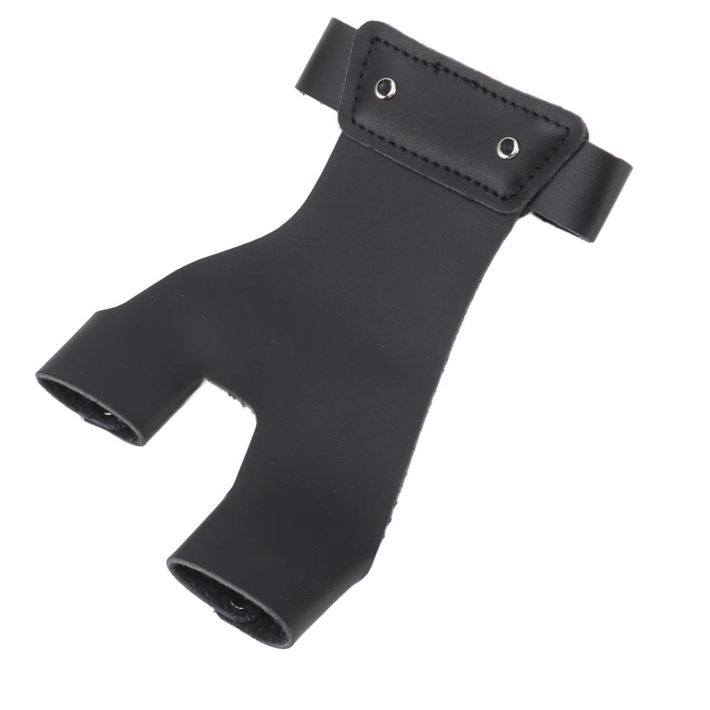 Archery Hand Guard Protector Artificial Leather Comfortable   2 Finger Archery Protective Glove for Archers