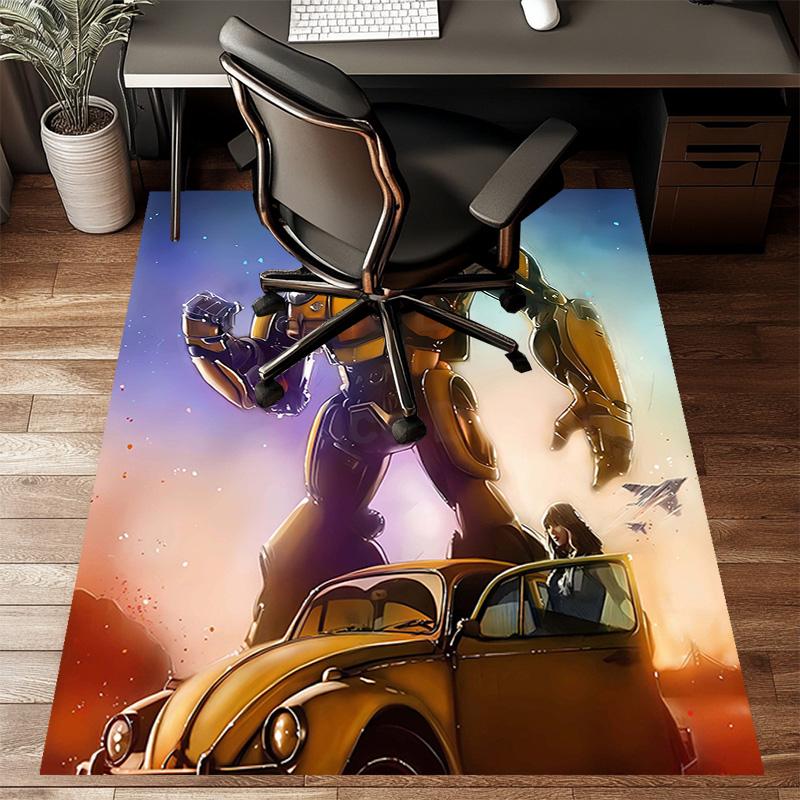 1pc Bumblebee5 Design Printed Area Rug Carpet for Bedroom Living Room Home Decor Rugs Mat Non Slip Mat Rug for Bedside