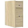 VidaXL Armoire de salle de bain étroite avec roulettes chêne sonoma, armoire de salle de bain haute, rangement de salle de 855288
