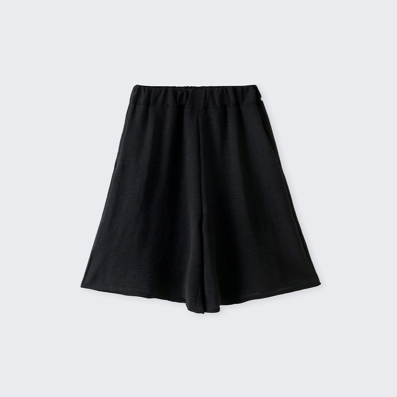 

Children s Fashionable Wide-legged Five-inch Pants, Loose And Casual Pants 100 чорний