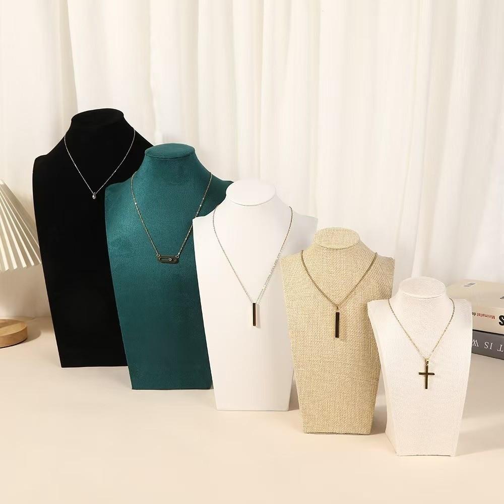 Neck Mold Jewelry Show Rack Human Shape Ornament Holder Necklace Display Stand Exhibit Work