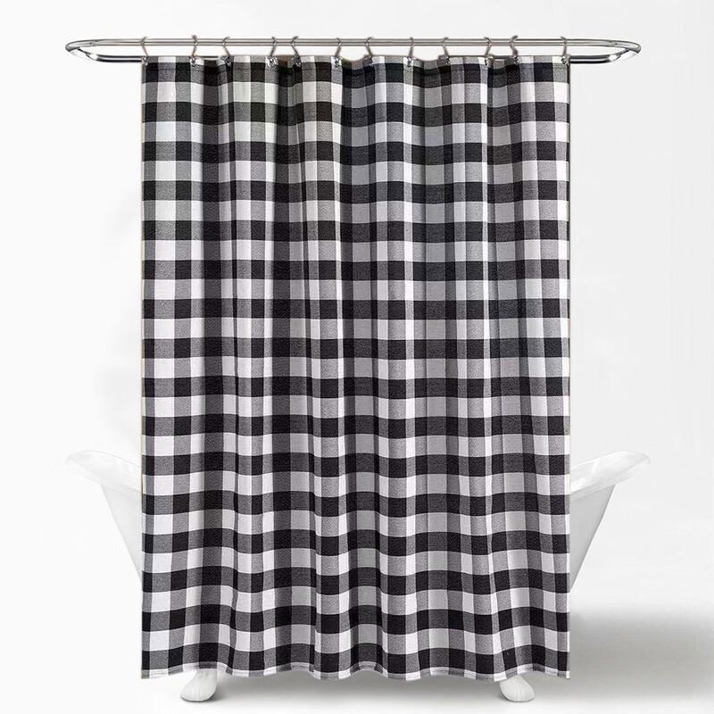 LISM Printed Gradient Polyester Shower Curtain
