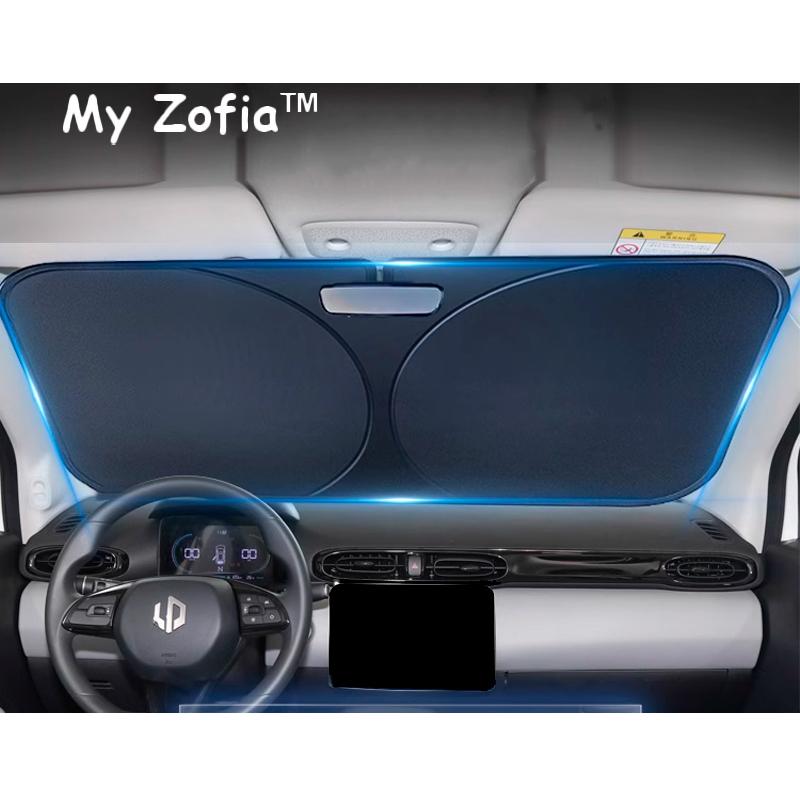 For Leapmotor T03 Car Sun Viso Front Window Windshield Sunshade Heat Insulation Summer Sun UV Protection Auto Accessories