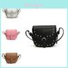 Stylish Pu Mini Saddle Bag With Punk Studs For Trendy Kids Lightweight Design