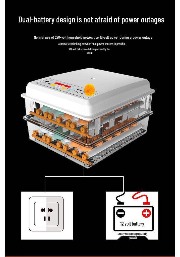 Jiayu Smart 16/36-Egg Automatic Home Chicken Incubator