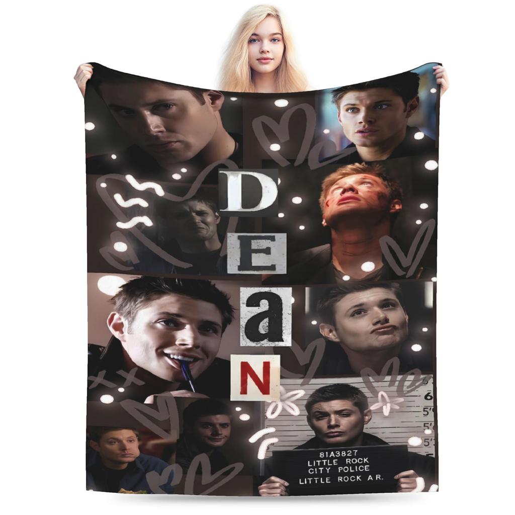 Jensen Ackles Blanket  Super Warm Fashion Plush Throw Blanket For Boy Girl Outdoor Flannel Bedspread Bed Cover