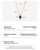 Retro Acrylic Pendant Necklace: Influencer-Style Gold-Plated Titanium Steel Chain for Women