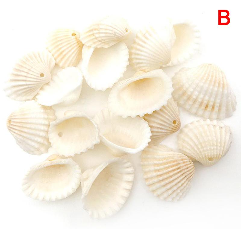 20pcs Natural Shell Conch Coquillage Bead Pendants Craft DIY Jewelry Making