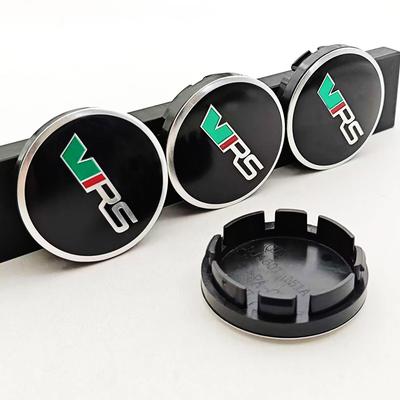 4 Stück 56mm Auto Styling Radnabendeckel Logo VRS Felgenabdeckung Abzeichen Emblem Für Rapid Octavia RS Kodiaq Fabia Zubehör
