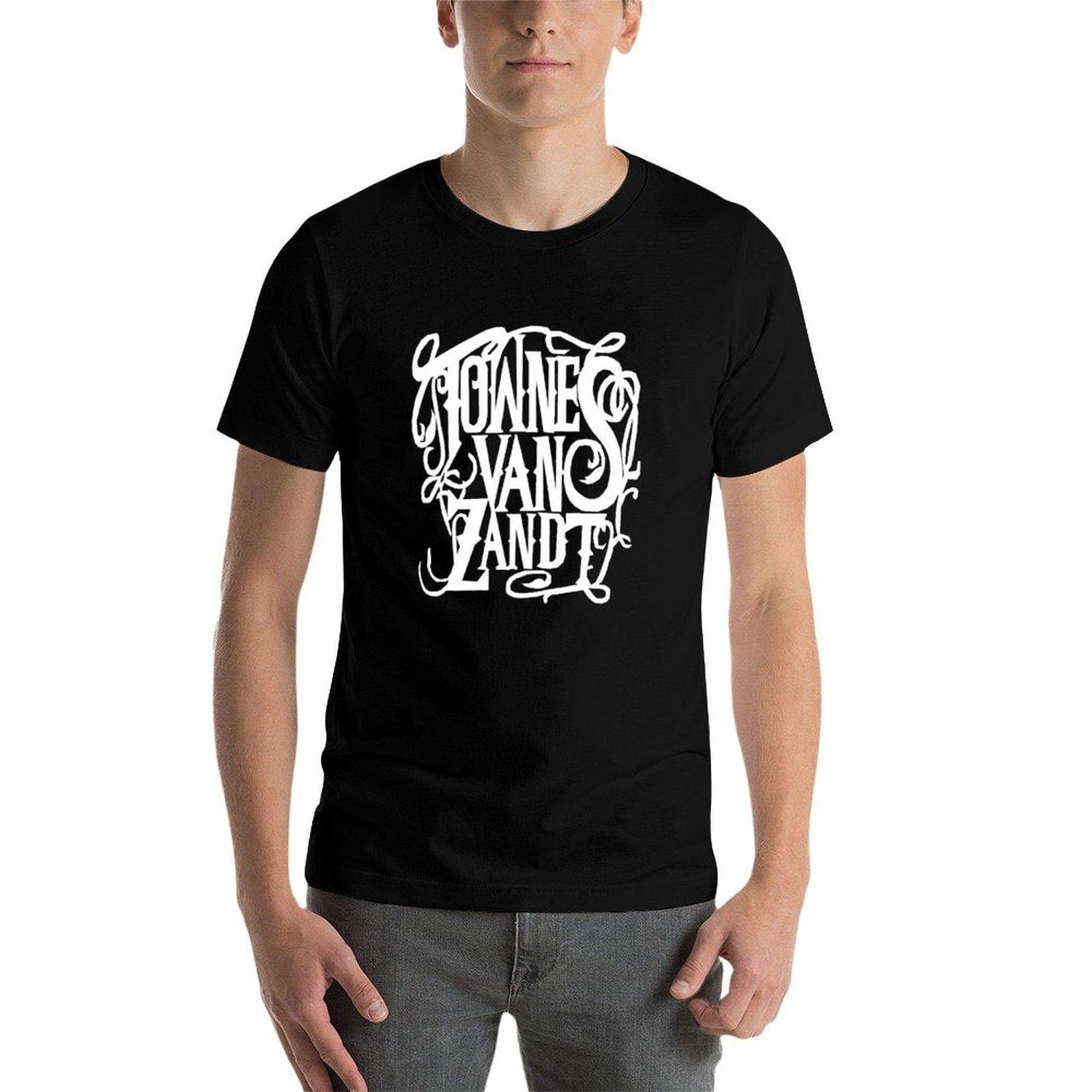 

Townes Van Zandt (white) T-Shirt mens graphic t shirts t shirt man luxury t shirts cotton 100% T-Shirt L