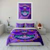 Butterfly Mandala Art Decor Set Soft Skin-Friendly Bedding Set Includes 1 Duvet Cover And 2 Pillowcase Gift
