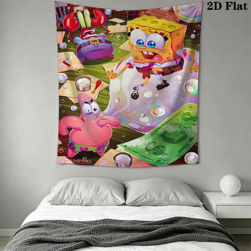 Animation Wall Hanging Printed Fabric Blanket Decorative Tapestries for Bedroom Living Room Home Decor