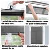 Sunshade Roller Blinds Suction Cup Blackout Curtains For Living Room Car Bedroom Kitchen Office Free-Perforated Window