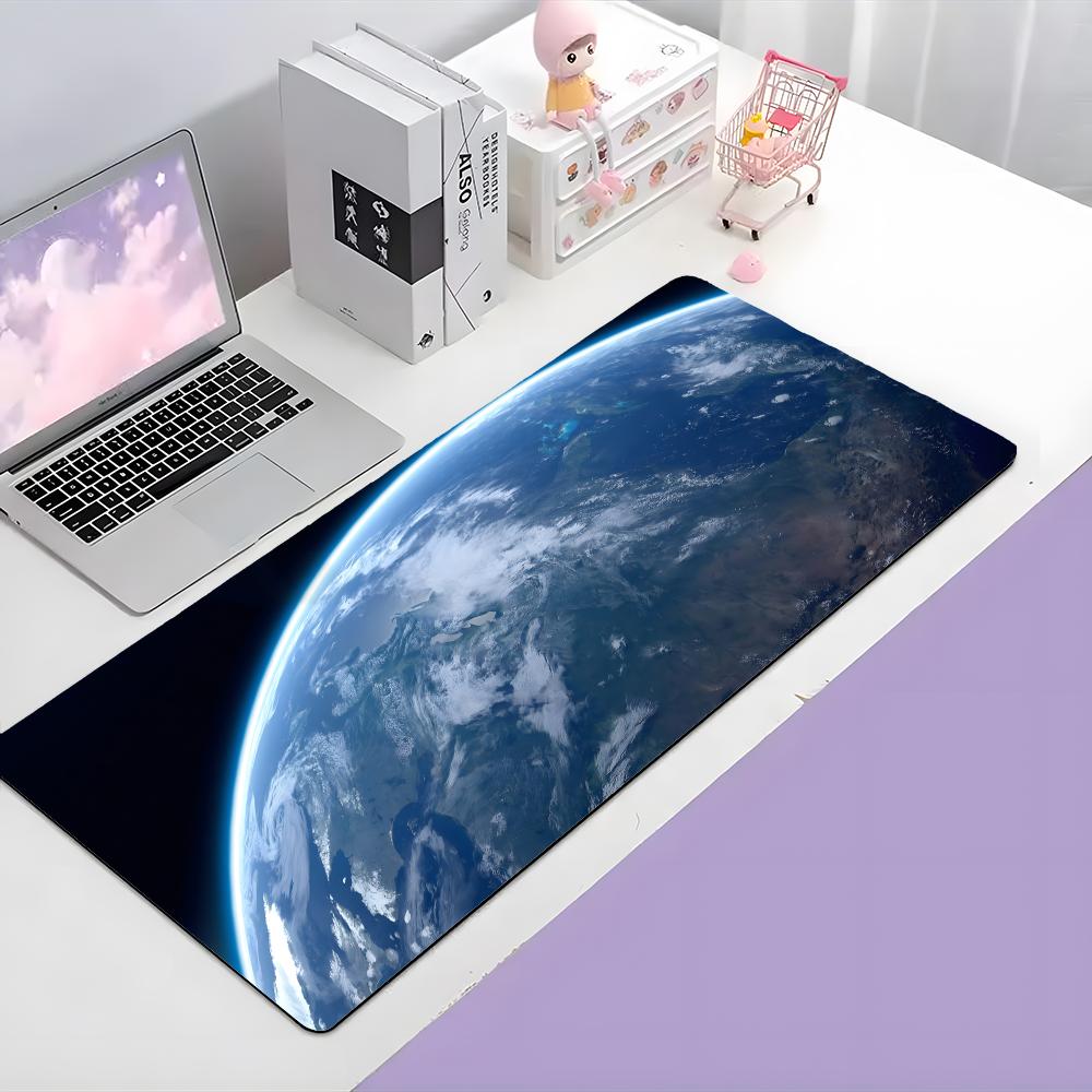 Earth Beautiful Natural Planet Art Mouse Pad Large Gaming Mousepad With Thick Stitched Edge NonSlip Desk Mat