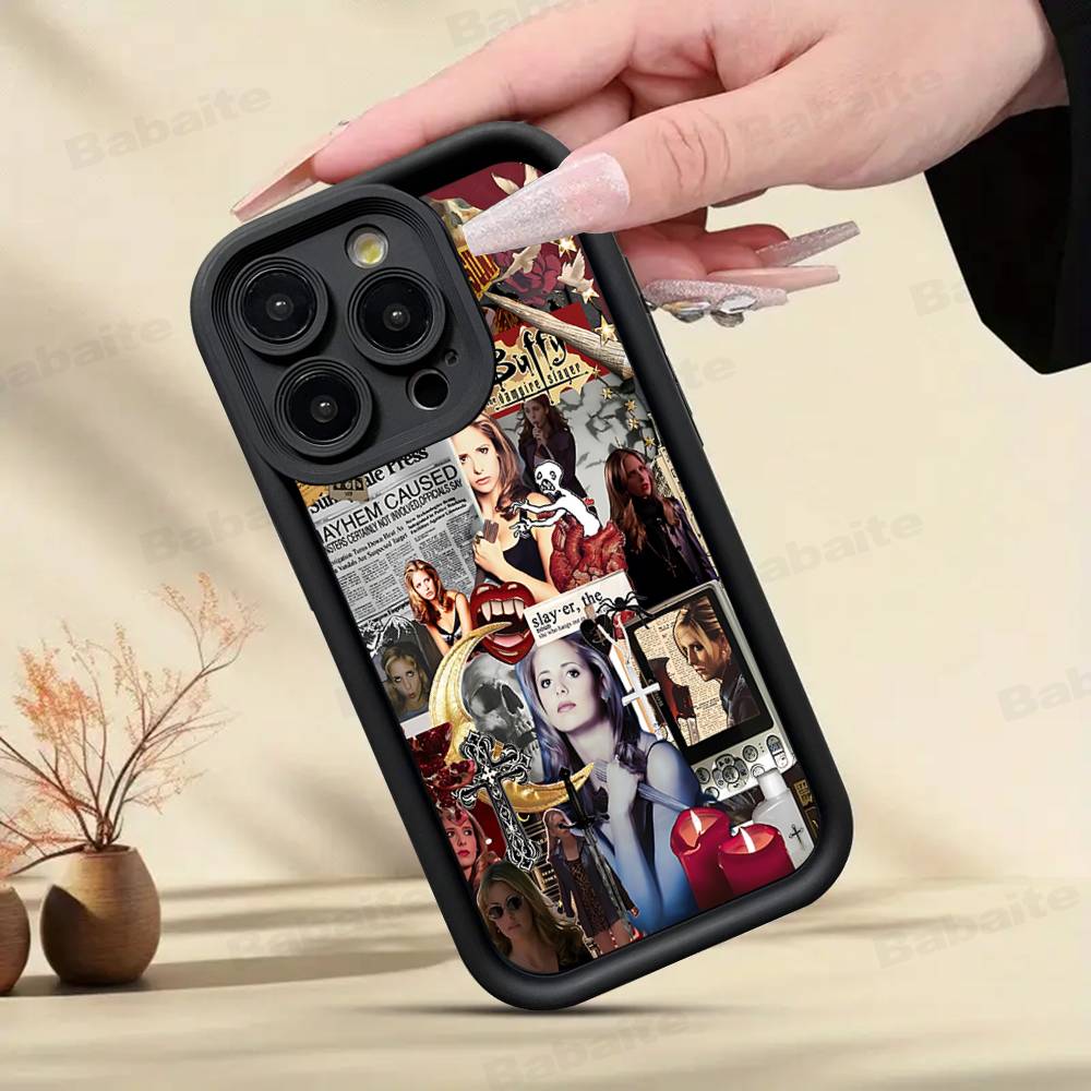 

B-Buffy The Vampire Slayer Phone Case For IPhone 17 16 15 14 13 12 11 Pro Max Plus MINI Soft Cover iPhone 14