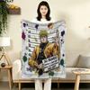 1PC Jojos Bizarre Adventure Patterned Flannel Blanket Suitable For All Seasons For Home Decor Warmth And Comfort Gifts Holiday Present