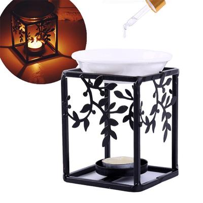 Stainless Steel Essential Oil Lamp Candle Holder Aromatherapy Censer Home Living Room Decor Incense Burner Aroma Burner