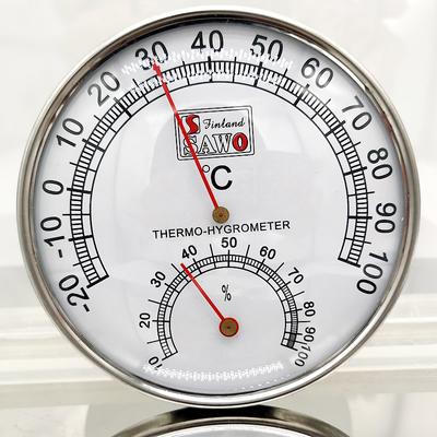 Sauna Thermometer Hygrometer Metalen Behuizing Bad Buiten Gebruikt Binnen En Stoom Thermohygrometer