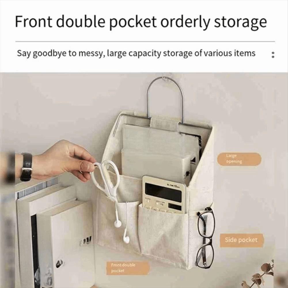 Multifunctional Hanging Storage Bag Freestanding Design with Pockets Wall-Mounted Organizer Large Opening Space Saving
