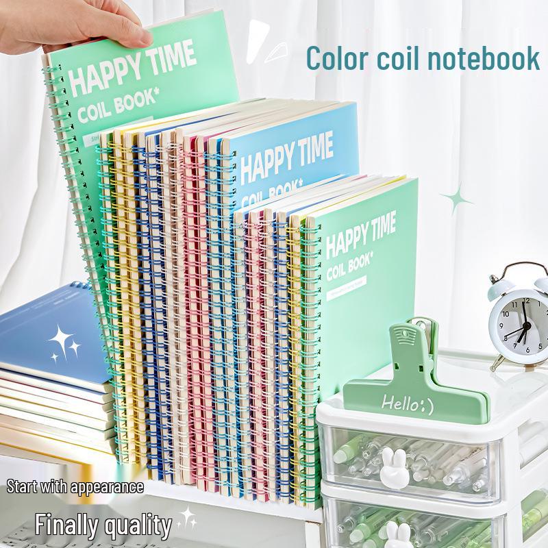 Colorful B5 Coil Notebook: A5 High-Value Journal for Study, Record, and Diary - Perfect for Students.