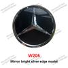 VRF2   Car Front Grille Emblem Star Badge Logo Chrome black Silver 3D Mirror Grid For For Mercedes Benz W205 W204 W213 W253 C300