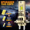 2Pcs 32000LM H7 LED Headlight Bulbs 60W Powerful Led H7 Turbo With Fan Head Lamp 24Core CSP 1:1 Mini Car Lights 12V 6000K White