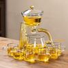 Anti Scalding Magnetic Suction Automatic Teaware Sets Glass Koi Teapot Semi-automatic Lazy Tea Maker for Household Tea Set
