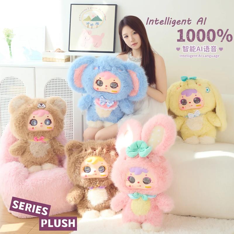 

1000% Samuel Intelligent Ai Vinyl Plush Blind Box Emotional Interactive Eye Expressions 66-Language Support Room Decoration Toys