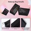 High Quality 3Pcs Zipper Travel Pouch Set Makeup Bags Portable Carry-On Bag Transparent Mesh Cosmetic Travel Organizer Wash Bag