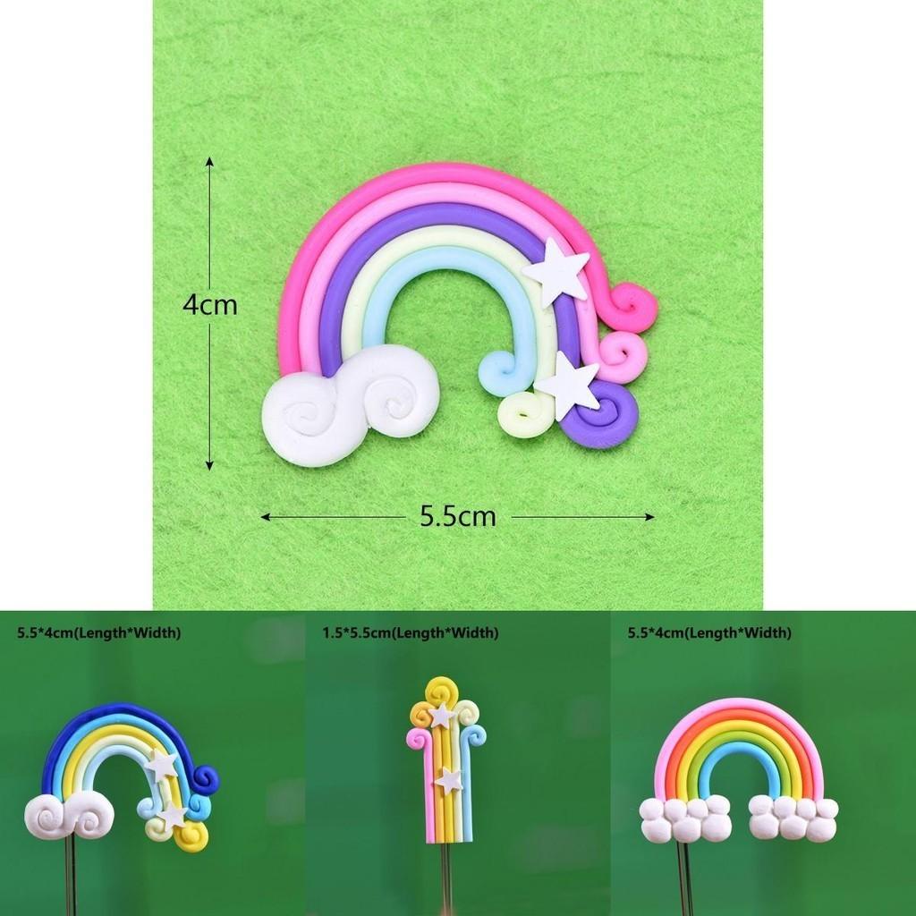 Miniature Soft Clay Rainbow Ecological Bottle Accessories