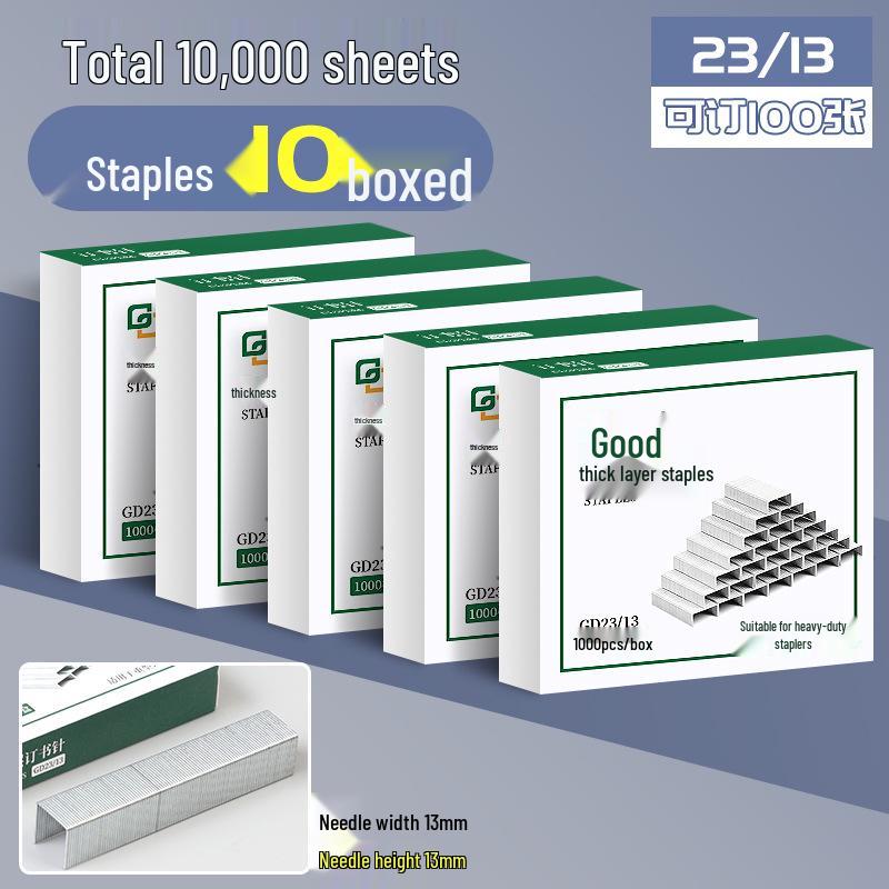 Heavy Duty Stapler Staples 24/6 & 24/8, Large No. 12 for Thick Layers