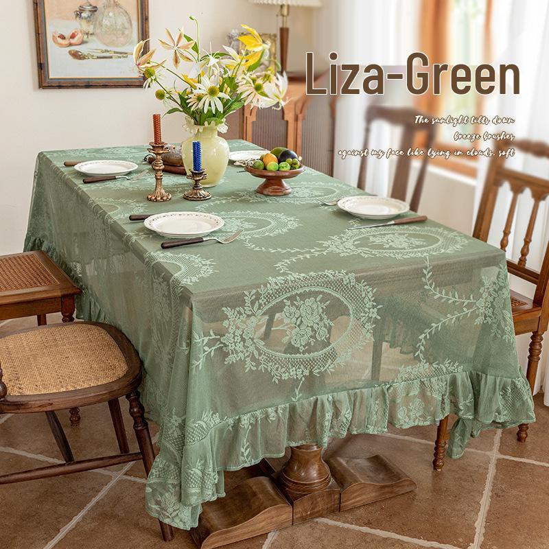 

French Pastoral Lace Tablecloth: Fresh, Decorative, & Beautiful Style Tea Tablecloth 150*100cm