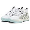 Puma Playmaker Versatile Comfortable Non-Slip Low-Top Basketball Shoes Unisex Sneakers White Silver Black 392330-02