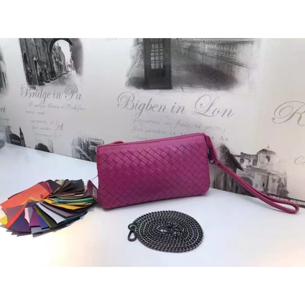 Leather Women's Bag Fashion Women's Bag Pure Hand-woven Hand Bag Woven Bag