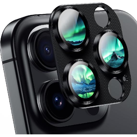 Korecase Camera Lens Protector for iPhone 16 Pro Max/iPhone 16 Pro Metal Tempered Glass Camera Cover Film, Rear Lens Case Friendly for iPhone 16Pro/