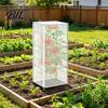 Vegetable Garden Protection Cage Tomato Plant Cover Netting for Square Cage, Bird with Organic Fruit Tree Insect Barrier Zipper, Barrier, Mesh Covers