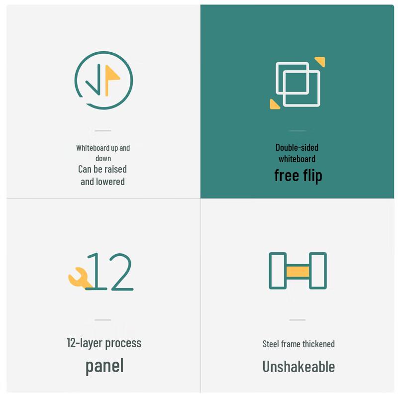 Deli H-Frame Double-Sided Magnetic Whiteboard