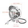 Chrome Motorcycle ABS Retro Passing Driving Headlight Fog Light For Harley Bobber Chopper Cruisers Touring Custom