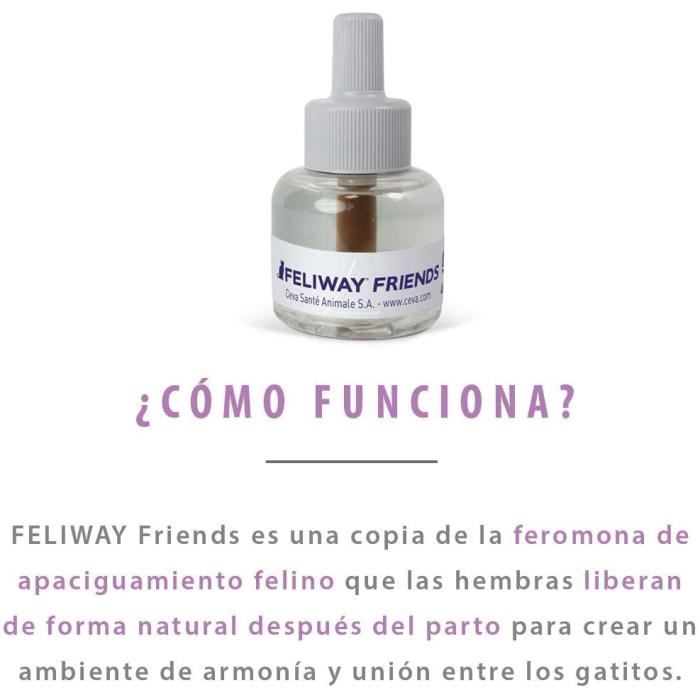 Antikonfliktmiddel for katter - FELIWAY - Friends - 48 ML - Reduserer konflikter - Naturlig løsning