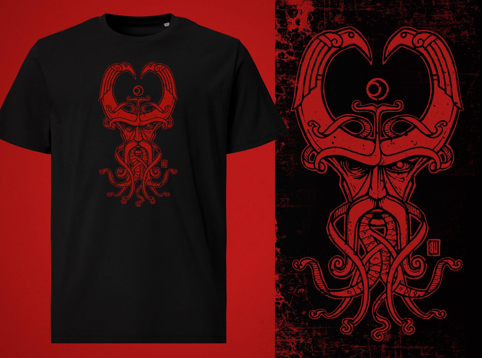 Wotan Mask T-Shirt 4XL