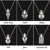 Transparent Openable Necklace Water Drop Mini Bottles Necklace Glaze Vial Pendant  Keepsake