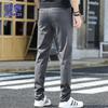 ROMON Men's Winter Business Casual Straight-Leg Trousers