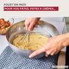 Fouet de pâtisserie - fackelmann - 26 cm - acier inoxydable - ustensile de cuisine polyvalent