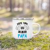 Best Mom & Dad In The Word Spanish Printed Mug Creative Coffee Cups Camping Enamel Cup Festive Birthday Gifts for Mother Father