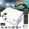 176" 1080P HD 7000LM LED Projector+HDMI/AV Cable Mini Home Movie Video Projector for HDMI USB SD VGA AV TV Laptop Game New