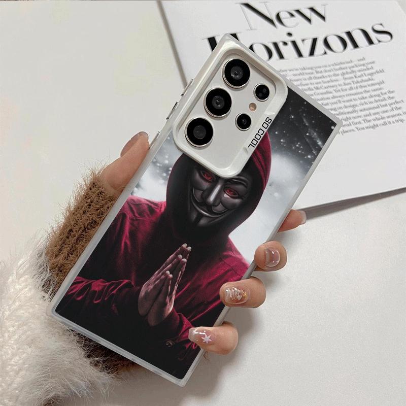 

Anonymous V Mask Shockproof Phone Case for Samsung Galaxy S26 Edge S25 Ultra S24 FE S23 Plus S21 Cover Anti Fall Fundas Samsung S25 Plus