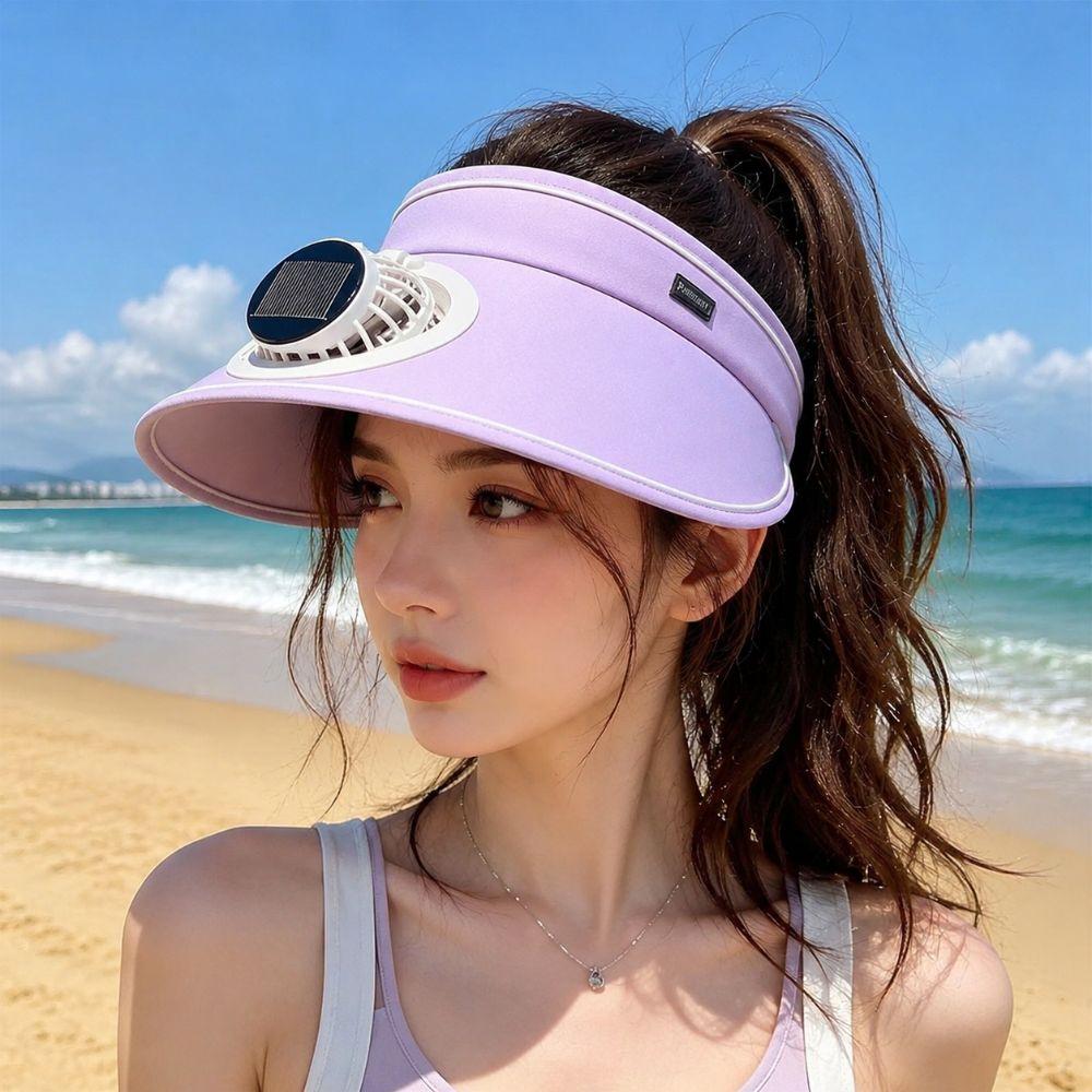 Empty Top Design Sun Visor Hat Adjustable Outdoor Visor Hat Wide Brim Sun Hat Sun Protection