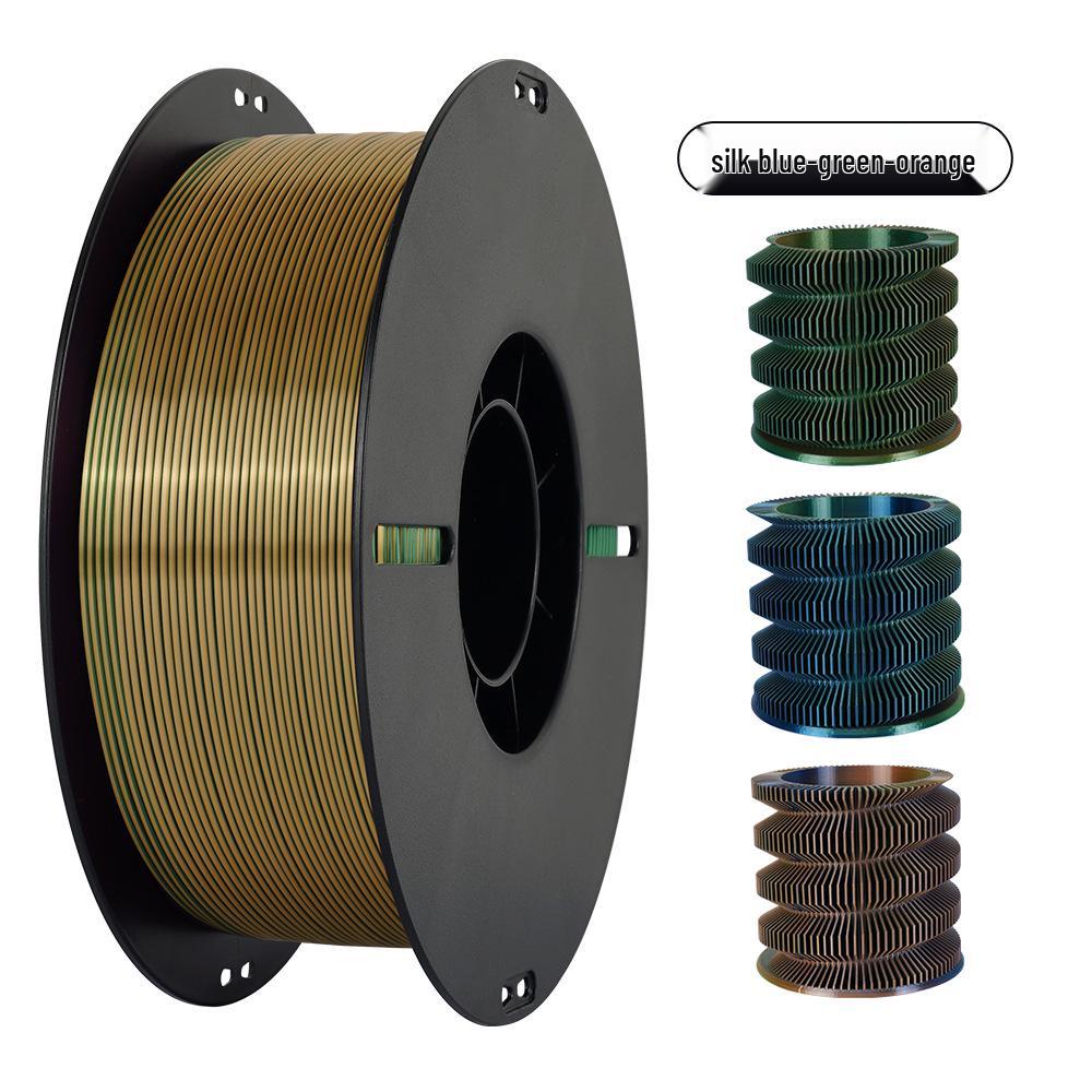 Filamento para Impressão 3D PLA Bicolor Ornamento de Dragão, 1KG - Acabamento Seda