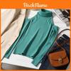 Knit T Shirt For Women With Off Shoulder Design And High Neck Casual Top For Daily Wear
